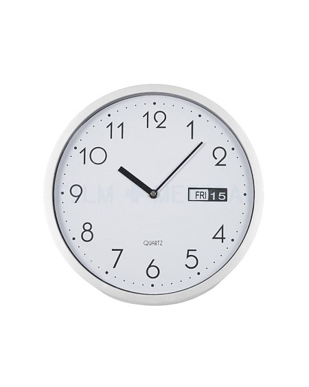 Silver Wall Clock